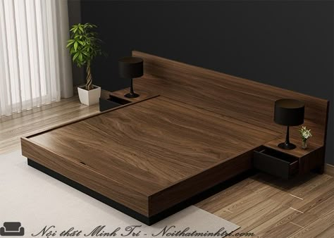 Home Interior Inspiration, Platform Bed Designs, Bed Headboard Design, Wood Bed Design, Bed Frame Design, Dressing Table Design, Wooden Bed Design, Modern Bedroom Interior, Bed Design Modern