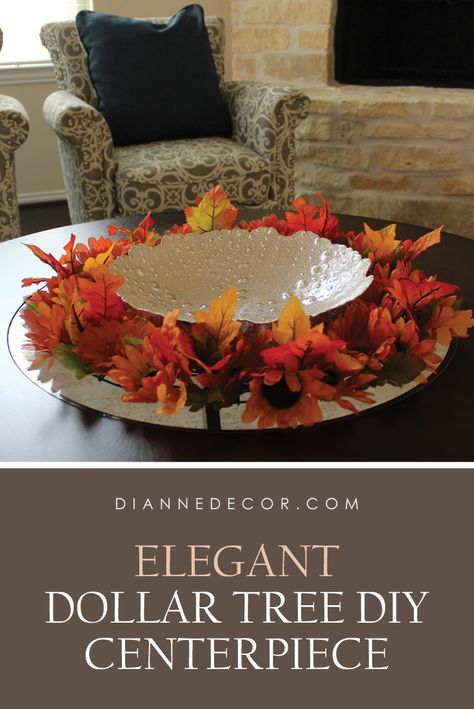 DIY Fall Wreath and Centerpiece using Dollar Tree florals. Complete this fall decor project for under $15!    #falldiy #diydecor #diy #falldecor #falldecorating #homedecor #decor #fallwreath #wreath #diywreath #fallcenterpiece #diycenterpiece Diy Dollar Tree Thanksgiving Wreath, Dollar Tree Fall Centerpieces For Table, Diy Dollar Tree Fall Decor, Dollar Tree Fall Decor, Thanksgiving Table Settings Diy, Diy Thanksgiving Centerpieces, Centerpiece Tutorial, Dollar Tree Fall Decor Diy, Dollar Tree Centerpieces