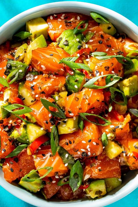 Poke Recipe Salmon, Recipes Sushi, Sweet Teriyaki Sauce, Salmon Teriyaki, Foolproof Recipes, Poke Recipe, Cooks Country, Cooks Country Recipes, Salmon Poke