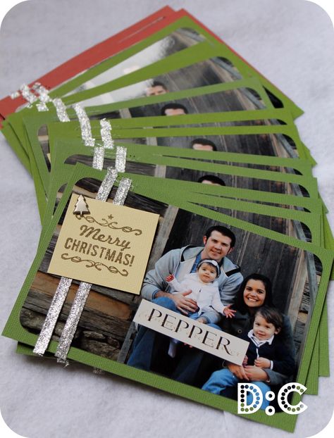 Homemade Photo Christmas Cards - probably cheaper than using printed ones and definitely more meaningful <3 Diy Christmas Photo, Family Christmas Card, Christmas Card Pictures, Digital Christmas Cards, Handmade Christmas Cards, Photo Christmas Cards, Homemade Christmas Cards, Photo Christmas, Diy Christmas Cards