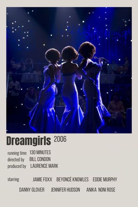 Dreamgirls Movie, Polaroid Movie Poster, Photo Book Cover, Interactive Poster, Danny Glover, Minimalist Movie Poster, Chick Flicks, Movie Posters Minimalist, Jennifer Hudson