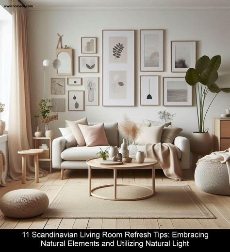 Welcome to our cozy corner of the world where natural light streams in through large windows, creating a warm and inviting atmosphere. Embra... Cozy Nordic Living Room, Scandinavian Apartment Decor Ideas, Scandinavian Small Living Room Ideas, Scandinavian Living Room Nordic Style, Minimalism Scandinavian, Nordic Style Bedroom, Scandinavian Chic, Living Room Refresh, Interior Poster