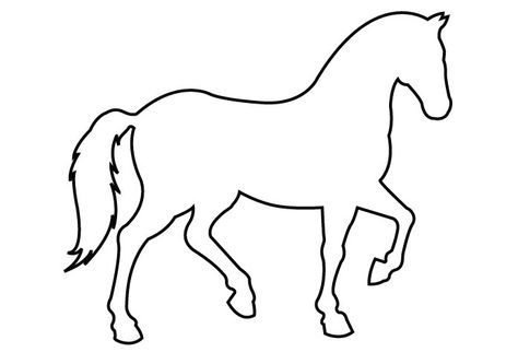 Image Horse Applique Pattern, Make Magnets, Gay Halloween Costumes, Horse Applique, Horse Template, Colouring Wall, Horse Outline, Diy Horse, Horse Birthday Parties