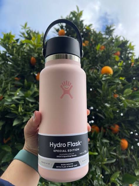 Pink Hydro Flask, Hydro Flask 32 Oz, Hydro Flask Bottle, Preppy School Supplies, Cute School Stationary, Milk Color, Wide Mouth Water Bottle, Cute Water Bottles, Stationary School