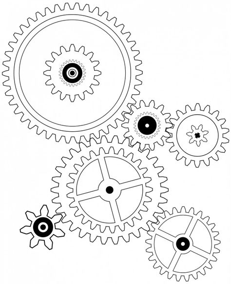 Cogs Cog Wheel - Free image on Pixabay Logo Genie, Gear Template, Gear Drawing, Gear Tattoo, Cog Wheel, Book Clip Art, Wooden Gears, Steampunk Crafts, Gear Art