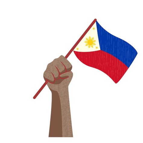 Independence Day Drawing Philippines, Filipino Flag Drawing, Symbolic Drawing About Philippine Contemporary Art, Filipino Subject Design Aesthetic, Nasyonalismo Poster Drawing Philippines, Values Education Design, Assimilation Art, Philippines Flag Drawing, Philippine Flag Aesthetic