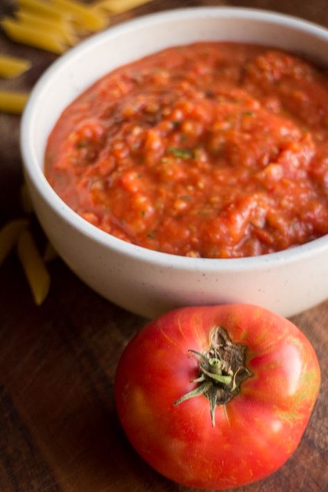 Oven Roasted Beef Tomato Sauce is the perfect spaghetti sauce recipe. It's great to use with beef or heirloom tomatoes. Best Spaghetti Sauce Recipe, The Best Spaghetti Sauce, Beef Tomato Sauce, Oven Roast Beef, Perfect Spaghetti, Best Spaghetti Sauce, Beef Tomato, Roasted Beef, Best Spaghetti