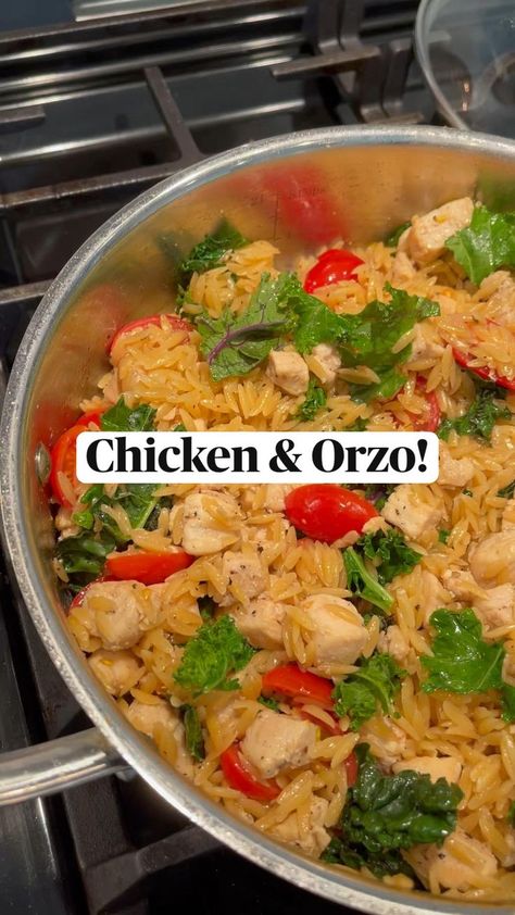 My Pinspiration - Chicken & Orzo! in 2022 | Chicken dinner recipes, Healthy chicken recipes, Cooking recipes Mediterranean Chicken Orzo, Chicken Dinner Recipes Healthy, Easy Mediterranean Chicken, Orzo Recipes, Chicken Orzo, Dinner Recipes Healthy, Mediterranean Chicken, Health Dinner, Health Dinner Recipes