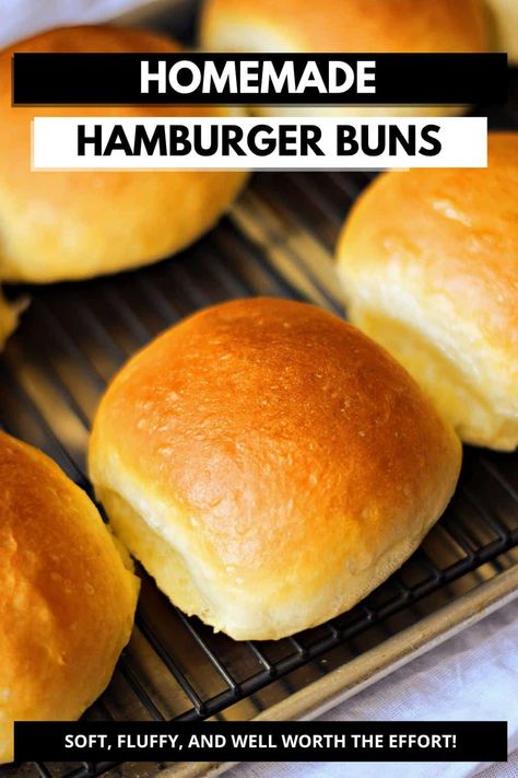 Hamburgers Homemade, Soft Hamburger Bun Recipe, Hot Cross Buns Recipe Easy, Homemade Burger Buns, Burger Buns Recipe, Hamburger Bun Recipe, Homemade Hamburger Buns, Sticky Buns Recipes, Homemade Buns