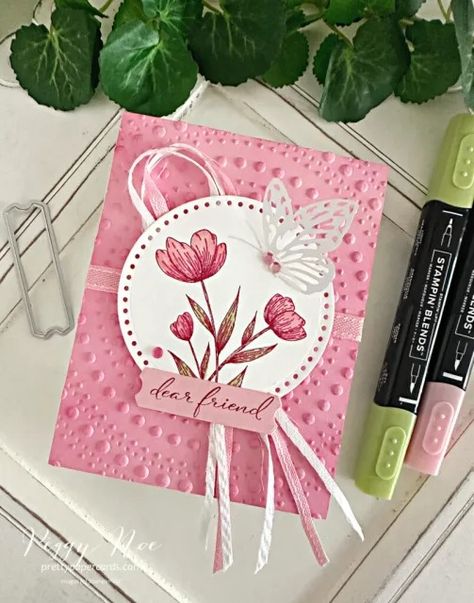 NEW PRODUCT: Spotlight on Nature! - Pretty Paper Cards Dotted Circle, Circle Cards, Project Paper, Card Embossing, Card Gifts, Stampin Pretty, Cards Flowers, Global Design Project, Embossing Techniques