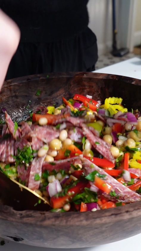 Grinder bean salad recipe - 1 red onion - 2 bell peppers - 1 bunch of ... | meal prep | TikTok Grinder Bean Salad Recipe, Bean Salad Meal Prep, Grinder Bean Salad, Grinder Dense Bean Salad, Dense Bean Salad Recipes Violet, Garbanzo Bean Chicken Salad, Greek Salad Meal Prep Bowls With Garbanzo Beans, Chickpea Bell Pepper Salad, Mozarella Balls