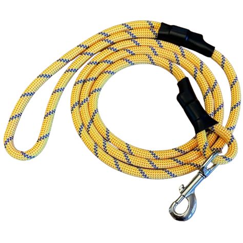 Front Image of Yellow Rope Leash