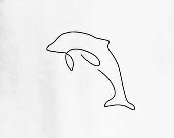 Small Dolphin Tattoo Ideas, Fine Line Tattoo Dolphin, Tiny Dolphin Tattoo Simple, Mini Dolphin Tattoo, Dainty Dolphin Tattoo, Dolphin And Turtle Tattoo, Fine Line Dolphin Tattoo, Simple Dolphin Tattoo, Minimalist Dolphin Tattoo