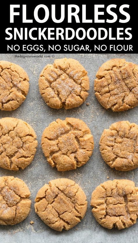 Keto Cinnamon Sugar Snickerdoodle Recipe made with 5 ingredients! No flour, No sugar, No grains, NO dairy- soft and chewy and ready in 12 minutes! Snickerdoodle Cookies Recipe, Snickerdoodle Cookies Easy, Cookies Sans Gluten, Tartiflette Recipe, Cinnamon Sugar Cookies, Cookies Gluten Free, Snickerdoodle Recipe, Snickerdoodle Cookies, Low Carb Low Sugar