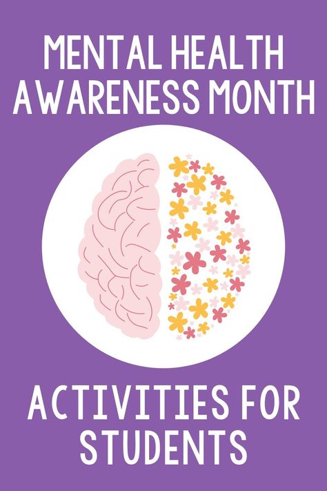 Mental Health Elementary School Activities, Mental Health Lessons For Kids, Mental Health Week Activity Ideas, Kids Mental Health Activity, School Wellness Ideas, Mental Health Activity Ideas High School, Mental Health Activity For Kids, Mental Health Activity Ideas, Activities For Mental Health