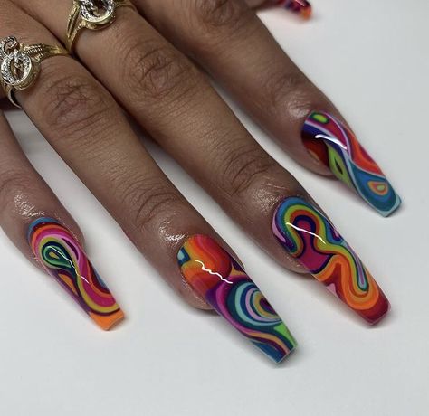 ً on Twitter: "nailedbytav… " Nail Design Glitter, Multicolored Nails, Nails Yellow, Exotic Nails, Nail Styles, Get Nails, Minimalist Nails, Fire Nails, Dream Nails