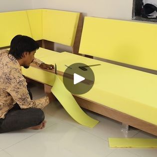 Diy Corner Sofa Couch, Corner Sofa Frame Plans, Homemade Corner Sofa, Diy Sofa Couch, Wooden Corner Sofa Design, Diy Sectional Sofa, Corner Sofa Dimensions, Hetal's Art, Cornar Sofa Dizain