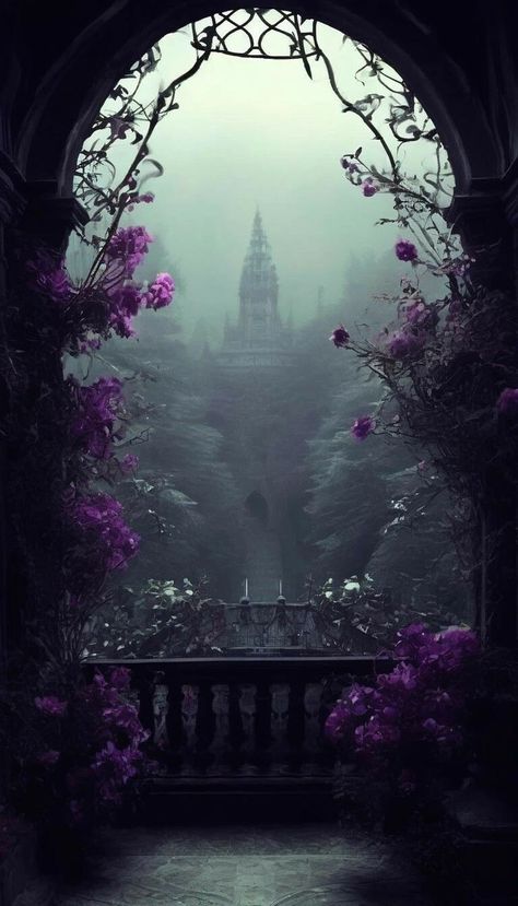 Gothic Fantasy Landscape, Gothic Landscape, Facts About Halloween, Halloween Facts, Dark Fairytale, Pastel Decor, Gothic Aesthetic, Fantasy Places, Beautiful Dark Art