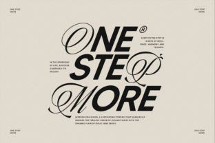 One Step More Modern Sans Combination is a sleek and straightforward font duo. It blends simplicity with a touch of modern style, making it perfect for various projects. Whether you're creating poster... Calligraphy Script Fonts, Script Fonts Design, Elegant Logo Design, Modern Calligraphy Fonts, Font Duo, Font Combinations, Serif Typeface, Laser Cut Sign, Elegant Font