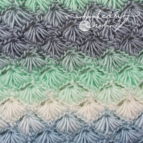 Crochet Puff Shell Star Stitch Written Pattern — Hooked by Robin Hooked By Robin, Puff Stitch Crochet, Crochet Hat For Beginners, Crochet Shell Stitch, Shell Stitch, Crochet Stitches Video, Learn How To Crochet, Puff Stitch