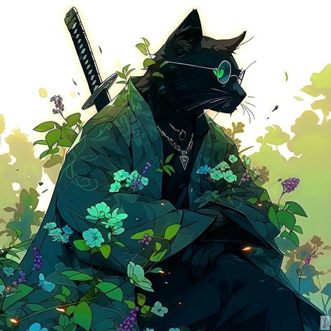 ArtStation - Orion - Samurai cat - by Ybelion, Ybelion