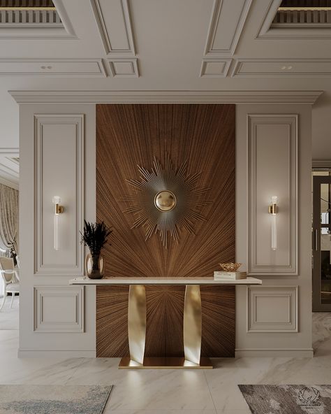 Neoclassic Luxury Reception :: Behance Neoclassic Entrance, Luxury Console Entrance, Lobby Interior Design Entrance, Foyer Design Luxury, Neoclassical Interior Design Luxury, Neoclassic Interior Design, Interior Design Guidelines, Neoclassic Interior, Foyer Designs