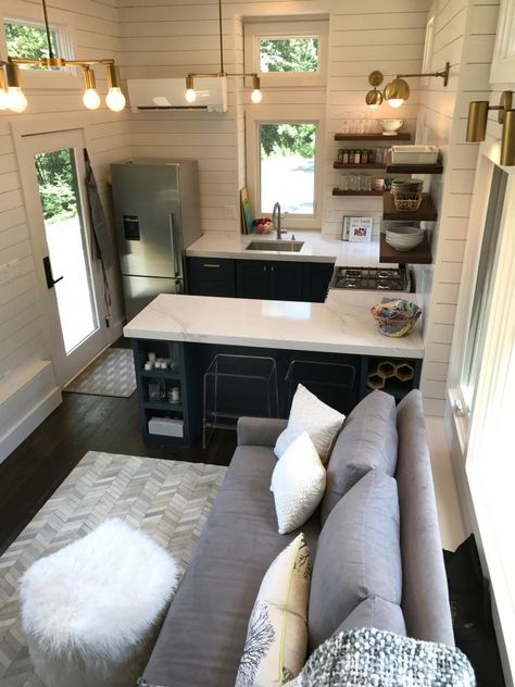 Kearney Nebraska, Tiny House Furniture, Loft Style Bedroom, Tiny House Bedroom, Tiny House Luxury, Small Tiny House, Tiny House Interior Design, Shed To Tiny House, Tiny House Loft