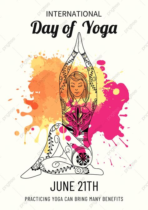 Yoga Day Posters Ideas, International Yoga Day Poster, Yoga Day Posters, International Family Day, Film Festival Poster, Indian Yoga, Lines Abstract, Yoga Poster, Poster Wallpaper