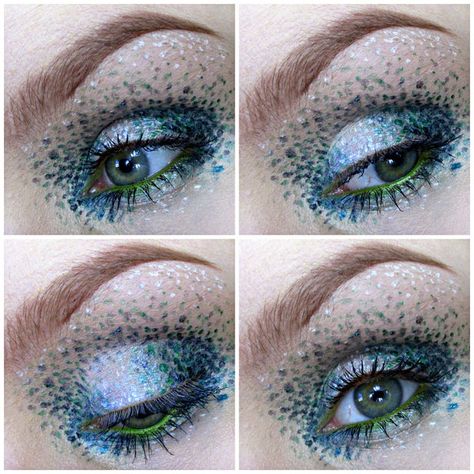 Pointillism Makeup, Pointilism Portraits, How To Do Pointilism Art, Pointillism Landscape, Seurat Pointilism, Makeup Challenge, Makeup Challenges, Colorful Eye Makeup, Her Eyes