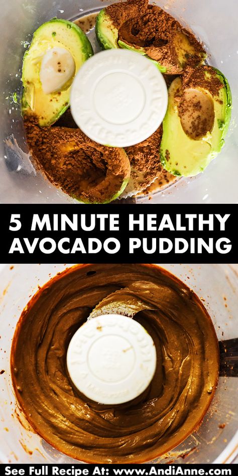 Avocado Chocolate Protein Pudding, Keto Avocado Pudding, Recipes With Frozen Avocado, Avocado Pudding Recipe, Frozen Avocado Uses, Avocado Pudding Chocolate, Avocado Mousse Chocolate, Avocado Hacks, Sweets Healthy