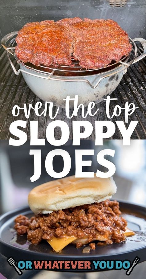 Smoked Dishes, Pellet Smoker Recipes, Traeger Smoker, Sloppy Joe Recipe, Traeger Grill Recipes, Outdoor Cooking Recipes, Big Families, Joe Recipe, Pellet Grill Recipes