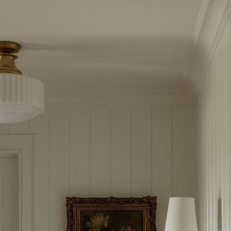 Colonial Wall Paneling, Cream Shiplap, French Provincial Wall Panelling, Wood Panel Wallpaper White, Georgian Wood Panelling, W Design Collective, White Wall Paneling, Wood Panelling, Shiplap Wall