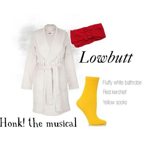 Honk Musical, Honk The Musical, Honk Jr, Musical Costumes, Musical Hair, Yellow Socks, Costume Ideas, Musical, Mini Dress