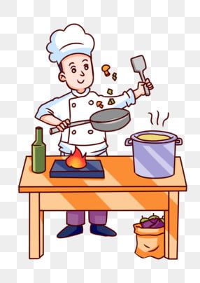 Chef Clipart, Cartoon Potato, Cook Illustration, Cooking Clipart, Cooking Png, Cooking Logo, Cooking Contest, Food Clipart, Vector Food