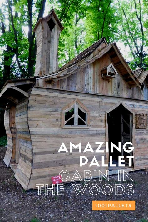 Pallet Cabin, Pallet Kids, Pallet Playhouse, Pallet Building, Pallet Shed, Pallet House, Pallet Patio, Pallet Creations, Repurposed Wood