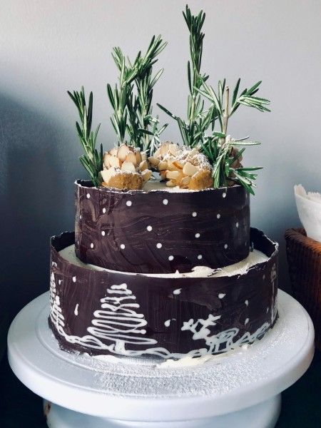 Chocolate Collar Cake Showstopper Challenge – But First, Dessert Chocolate Collar Cake, Baileys Cake, How To Temper Chocolate, How To Make Buttermilk, Chocolate Festival, French Christmas, Chocolate Design, Candy Thermometer, Cake Board