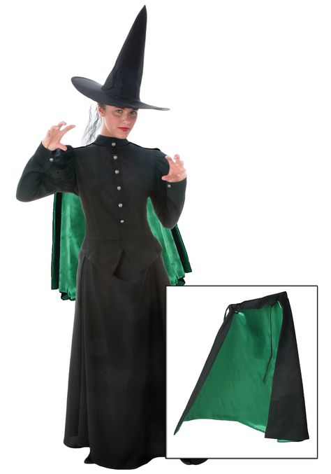 Adult Witch Cape Wicked Witch Costume, Witch Cape, Kiss Costume, Troll Costume, Green Cape, Wicked Costumes, Witch Accessories, Fairy Tale Costumes, Cape For Women