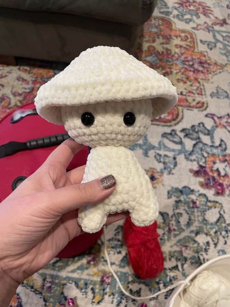 Free Crochet Mushroom, Crochet Mushroom Pattern, Mushroom Ideas, Mushroom Tutorial, Mushroom Crochet Pattern, Amigurumi Mushroom, Boy Crochet Patterns, Mushroom Crochet, Double Crochet Decrease