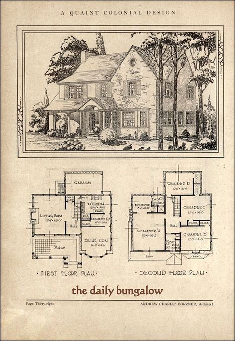 Vintage Floor Plans, Vintage Houses, Victorian House Plans, 3d Floor Plans, Vintage House Plans, Colonial Design, Vintage Architecture, Architectural Floor Plans, Sims House Plans