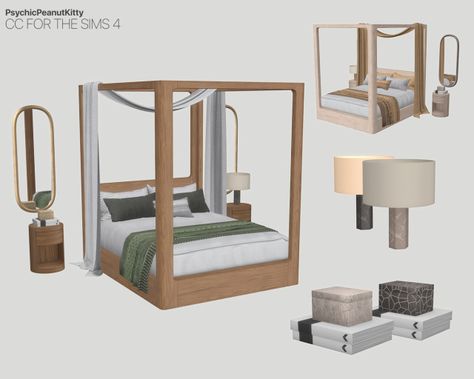 Public Furniture, Sims 4 Cc Furniture Living Rooms, Sims 4 Beds, Minimalist Furniture Design, Mod Furniture, Sims 4 Bedroom, Sims 4 House Plans, The Sims 4 Packs, Sims 4 Gameplay