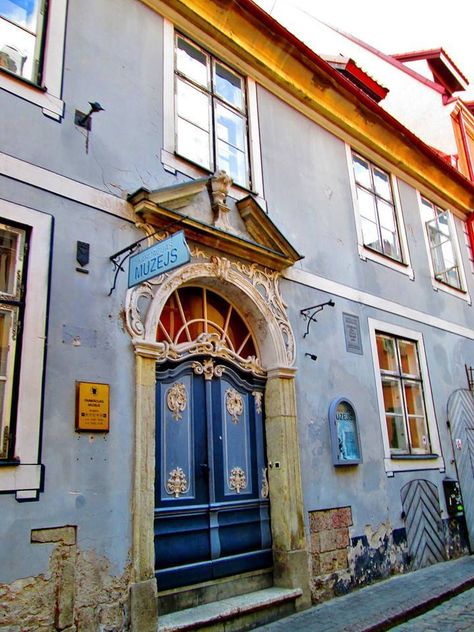 Architectural details. Latvian Museum of Pharmacy in Old Riga. Latvian Architecture, Riga Architecture, Latvian Culture, Baltic Countries, Door Detail, Historical Buildings, Baltic States, Art Nouveau Architecture, Riga Latvia