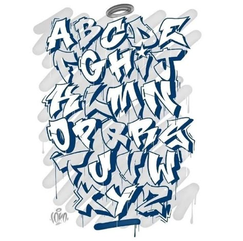 Graffiti Alphabet Wildstyle, Top Free Fonts, Fonts For Logos, Street Art Love, Alphabet Graffiti, Graffiti Lettering Alphabet, Graffiti Wildstyle, Graffiti Art Letters, Graffiti Ideas