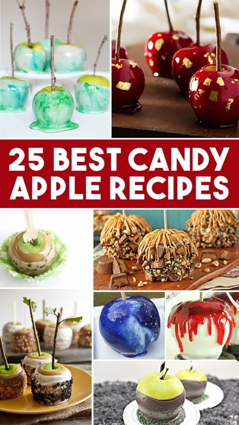 Caramel And Candy Apples, Different Candy Apples, Candy Apple Flavors, How To Make Gourmet Caramel Apples, Dipped Apples Diy, Diy Candy Apples How To Make, Gourmet Apples Ideas, Halloween Caramel Apples Ideas, How To Make Candy Apples