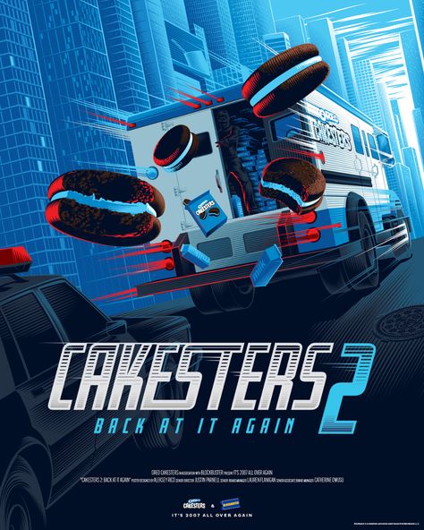 Oreo Cakesters 2: Back at it again on Behance Oreo Poster, Affinity Designer Ipad, Oreo Cakesters, Illustration Poster Design, Ipad Pro Apple Pencil, Movie Artwork, Back At It Again, Affinity Designer, Illustration Poster