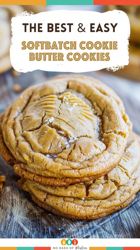 Easy Softbatch Cookie Butter Cookies Cookie Butter Recipes, Cookie Butter Cookies, Delicious Cookies Homemade, Gluten Free Holiday Recipes, Gourmet Bakery, Brown Butter Cookies, Gluten Free Travel, Cookie Butter, Butter Cookies Recipe