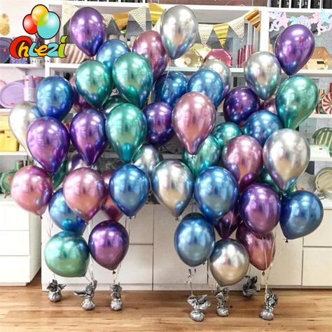 Smarter Shopping, Better Living! Aliexpress.com Chrome Ball, Romantic Wedding Decor, Home Wedding Decorations, Silver Chrome, Wedding Party Decorations, Moving House, Garland Decor, New Years Decorations, Mermaid Party