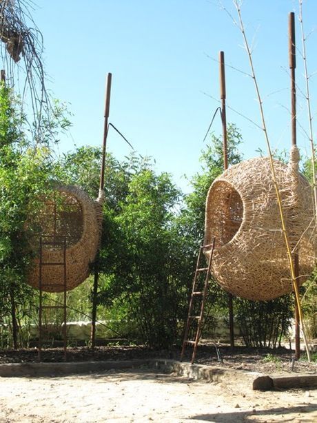 Nest Architecture Concept, Human Nest, Weaver Birds, Creative Consultant, South African Design, Bamboo Structure, Bamboo Architecture, Vernacular Architecture, Green Architecture