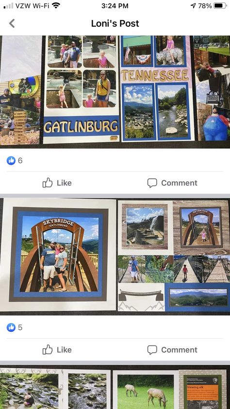 Gatlinburg Tennessee, Gatlinburg, Scrapbooking Ideas, Tennessee, Bridge, Scrapbooking, Baseball Cards, Collage, Frame