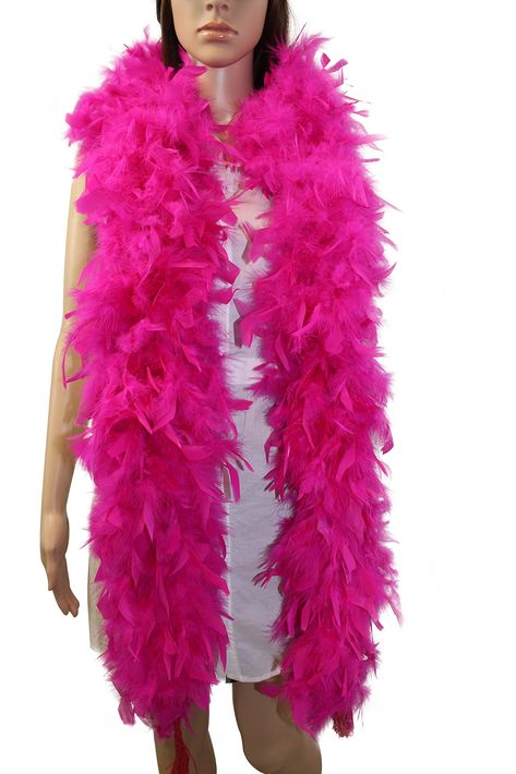 PRICES MAY VARY. Weight: 120 grams Dimensions: 72 inches Long x 8-9 inches Wide Ropes color that hanging from each end of the feather boa are white or black. Please cut the excess rope at the each end of the boas if you don't like the rope color. 100% quality guarantee, best choice for gift, parties, dress up, stage performance or photo shoot dress.over 12 colors choose from. The boas should be hung for 48 to 72 hours before use. The longer you hang them up, the better they will look.Before usin Concert Headbands, Pink Feather Dress, Derby Headband, Navy Blue Prom Dress, Halloween Christmas Decorations, Harry Styles Concert, Wedding Costume, Hot Pink Color, Pink Feathers