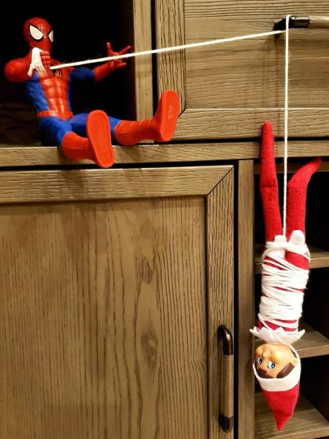 Elf On The Shelf Idea, Elf Ideas Easy, Awesome Elf On The Shelf Ideas, Elf Magic, The Elf On The Shelf, Elf Activities, Xmas Elf, Elf Antics, Elf Fun